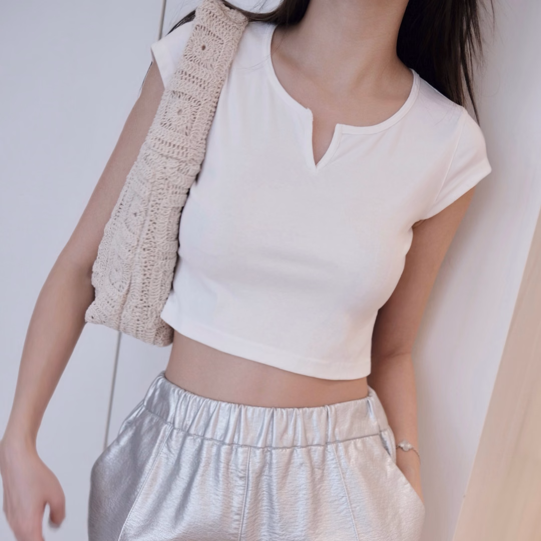 Remi Cotton Crop Top — ảnh 4