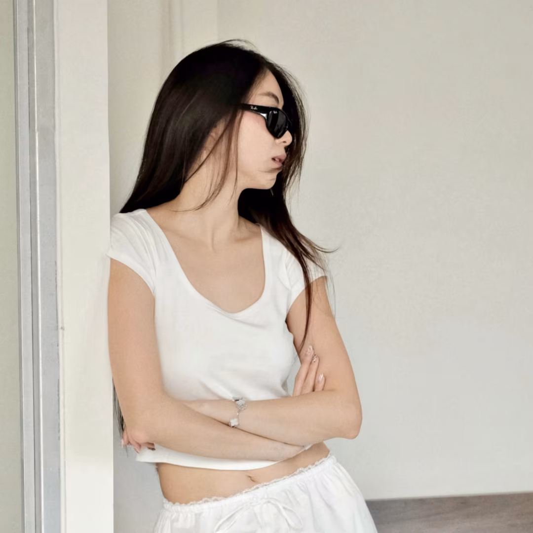 Basic Cotton Crop Top — ảnh 13