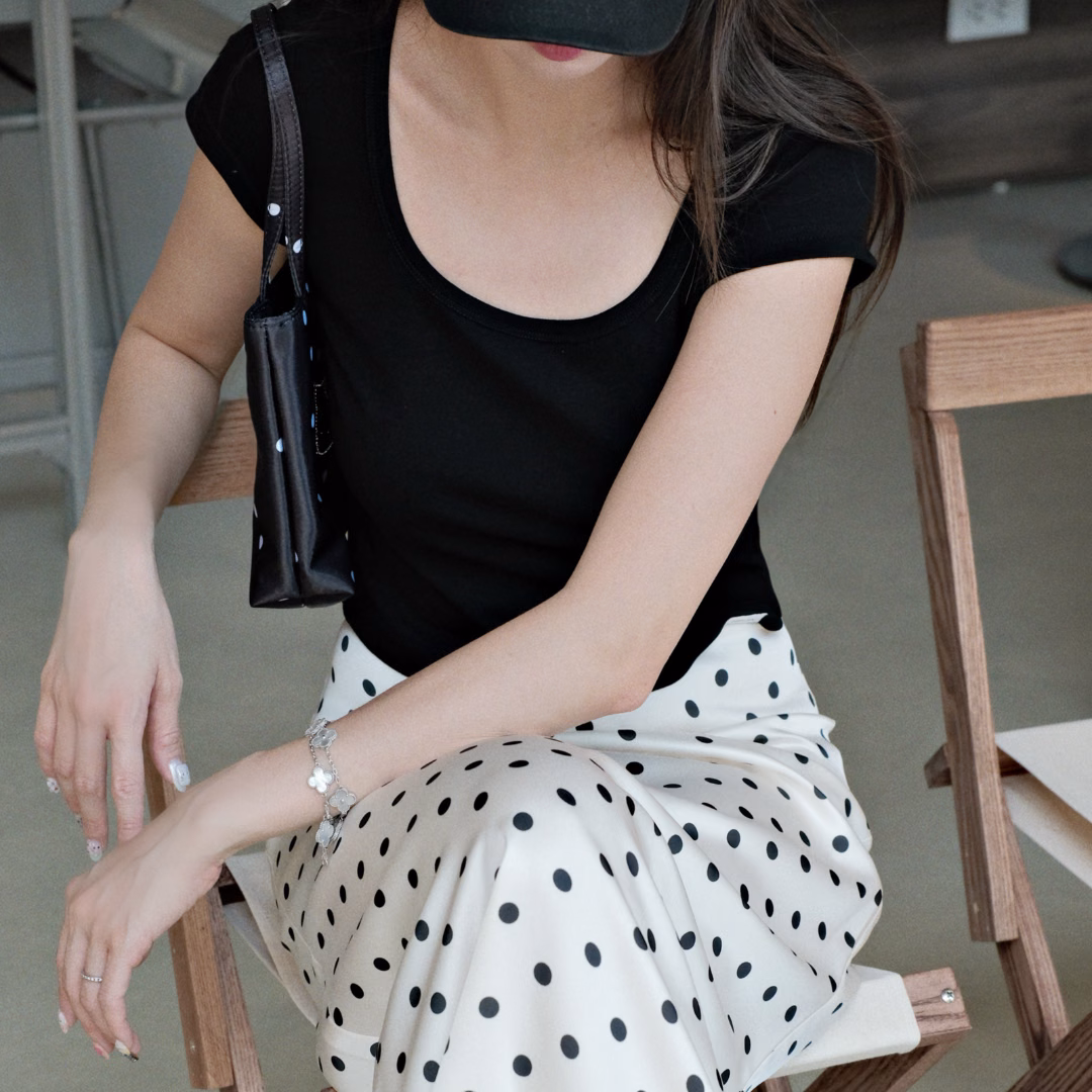 Basic Cotton Crop Top — ảnh 2