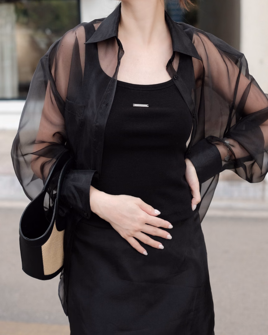 Sophia Organza Oversize Shirt — ảnh 2