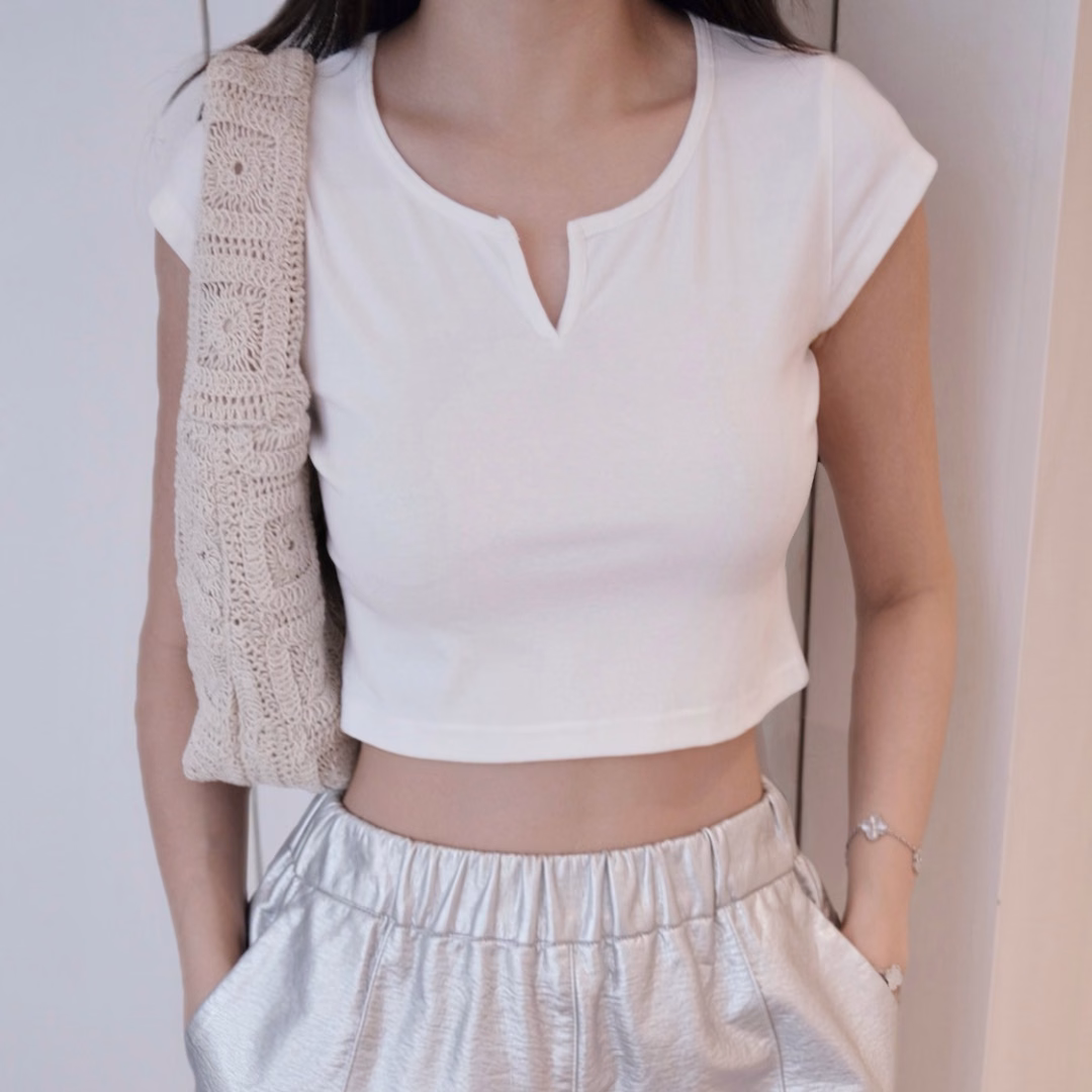 Remi Cotton Crop Top — ảnh 3