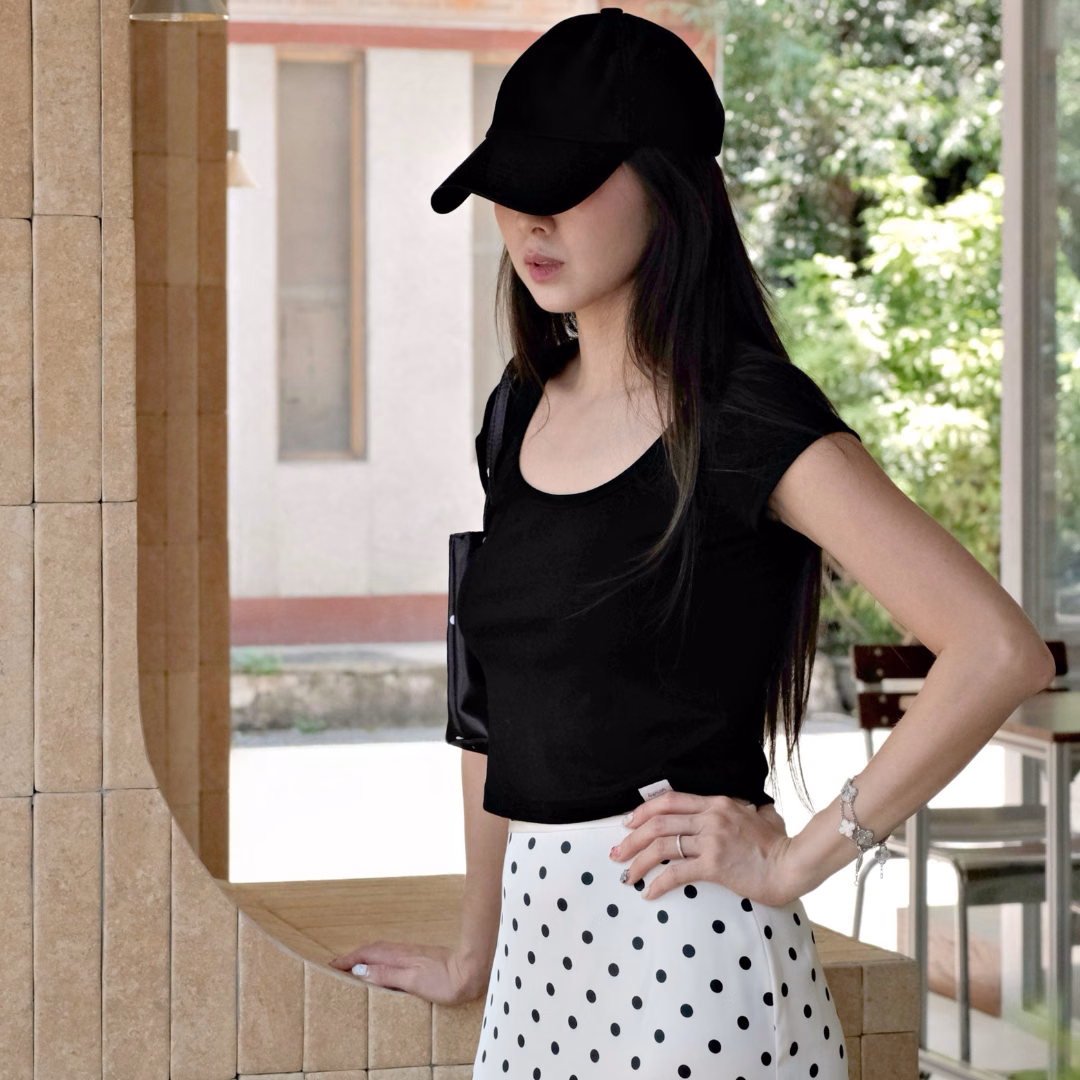 Basic Cotton Crop Top — ảnh 5