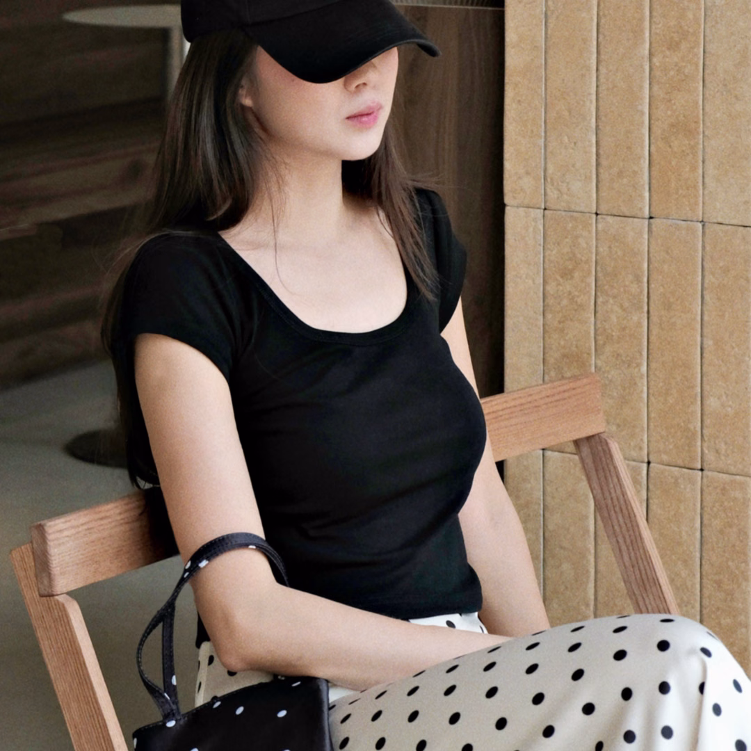 Basic Cotton Crop Top — ảnh 3