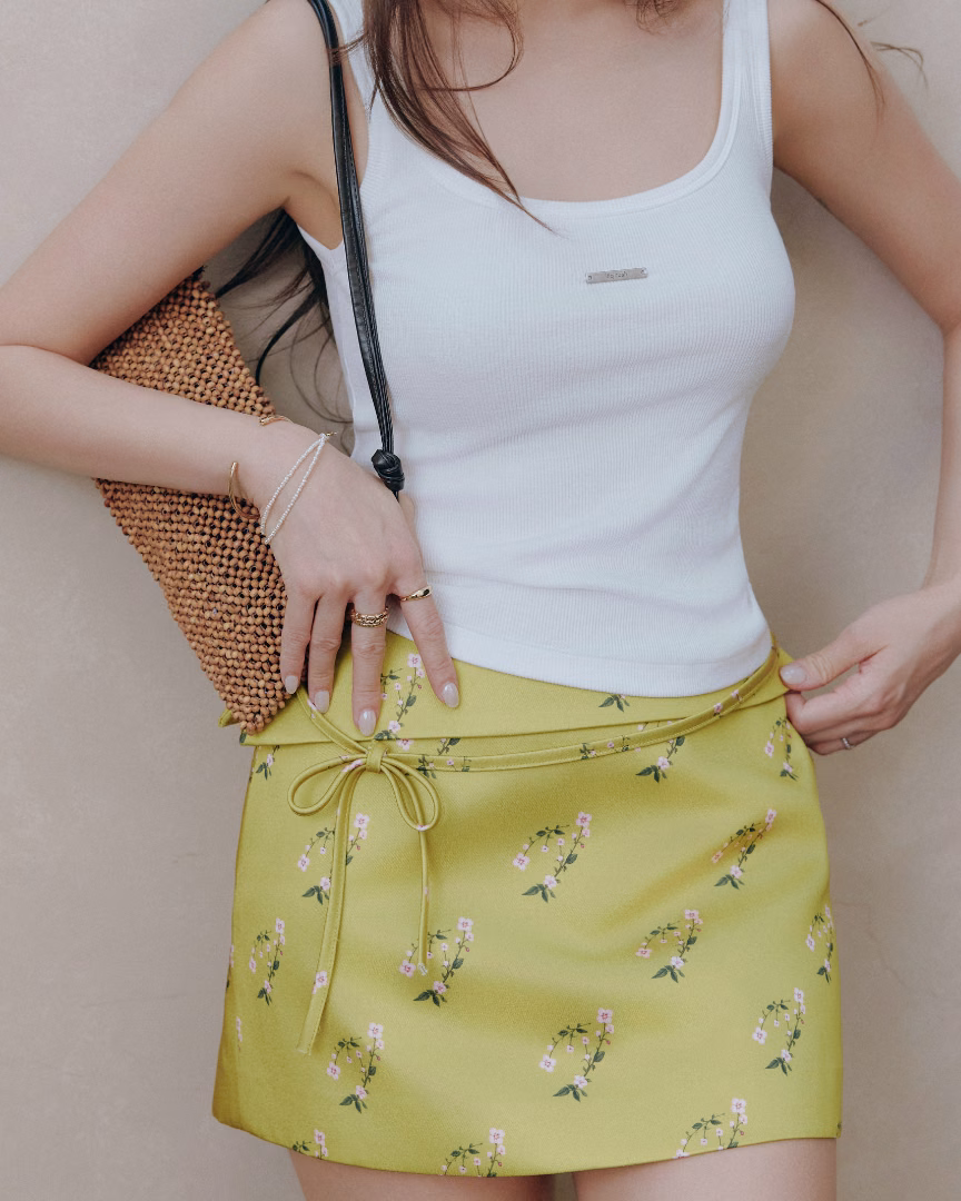 Blossom Taffeta Skirt