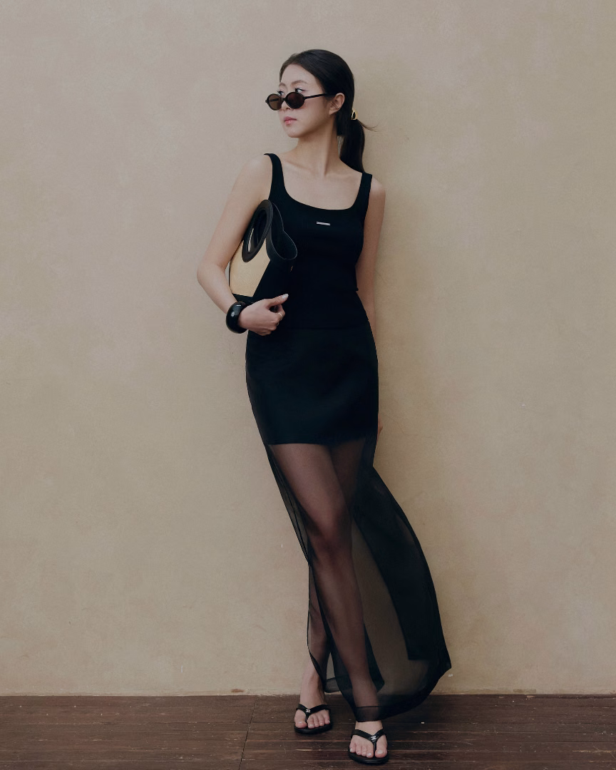 Tia Organza Midi Skirt — ảnh 2